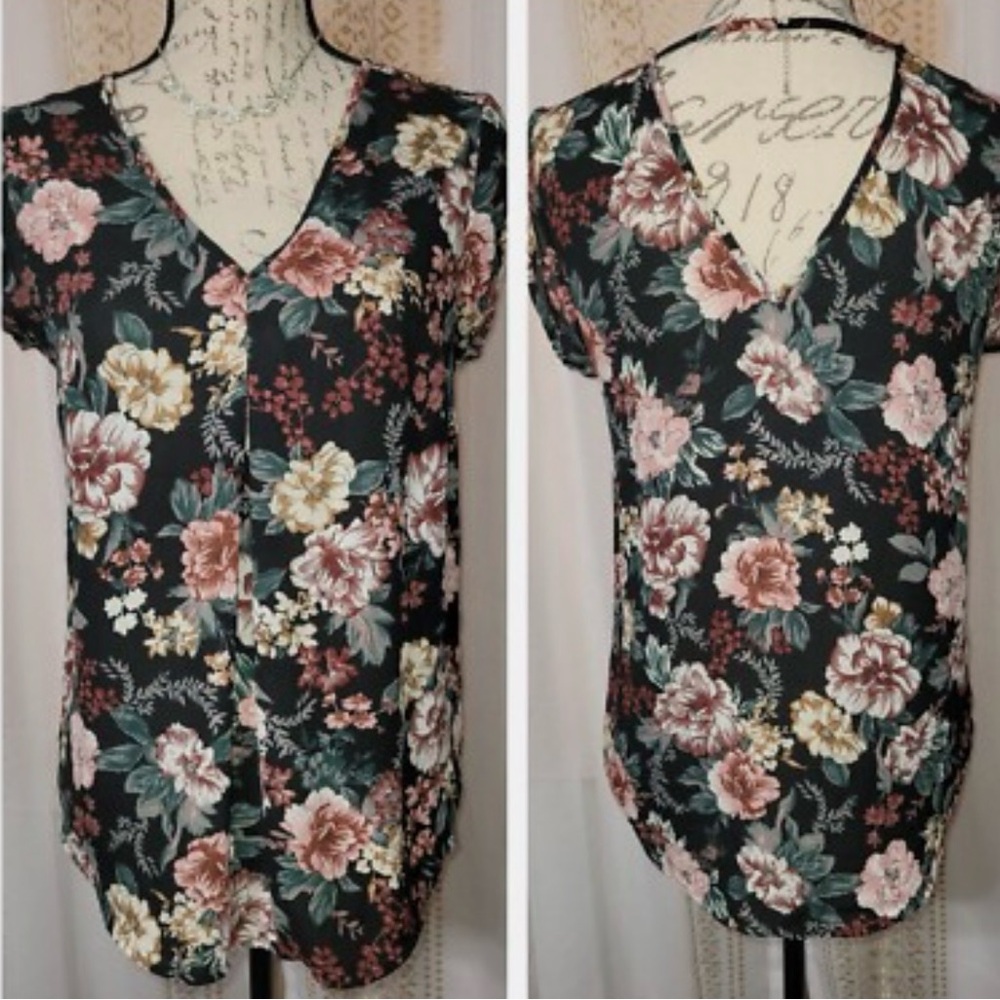 Halogen floral blouse